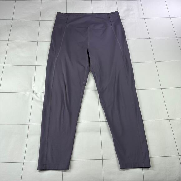 Girlfriend Collective Leggings Womens XL Purple 7/8 Athletic Yoga Sporty Workout - Picture 1 of 9